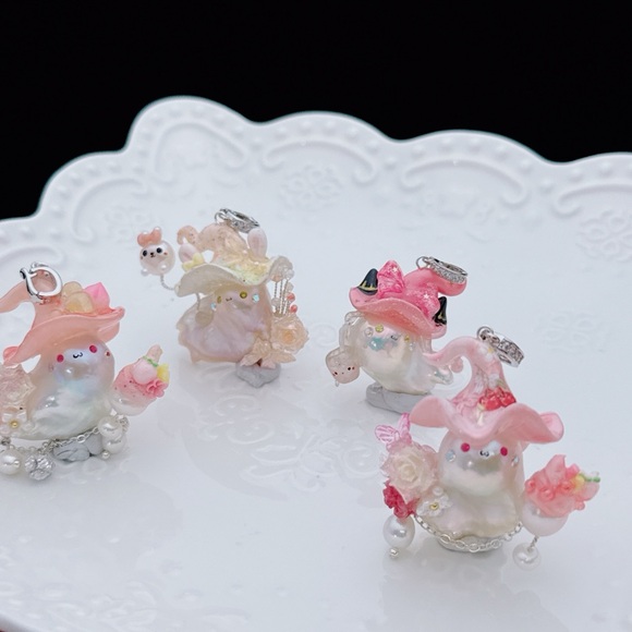 1016 New Handmade Flame Ball Pearl One of a kind Detachable Pendants - Picture 3 of 16